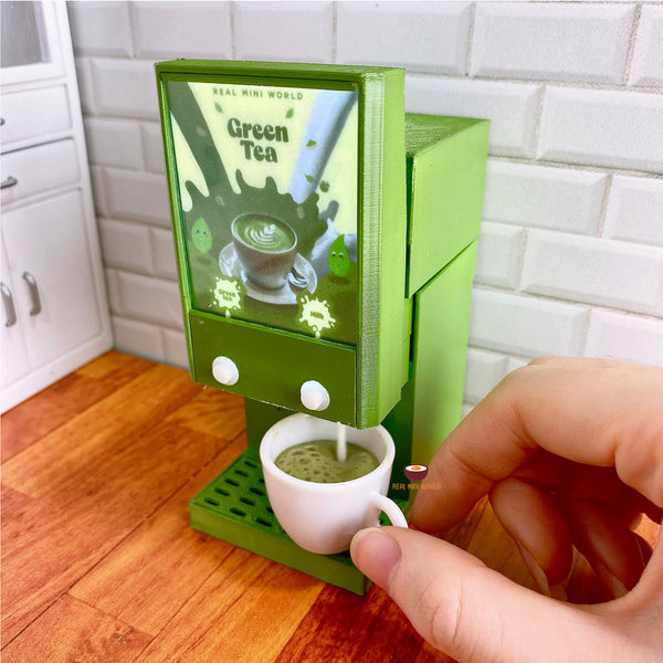 Miniature Real Working Matcha Latte Dispenser