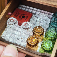 Miniature Wine Champagne Glass Bottle Set | Mini Food Cooking Shop