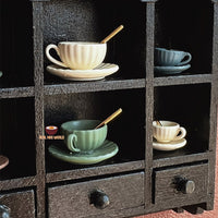 Miniature Coffee Mug and Plate Set
