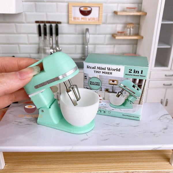 Mini Baking Real Working Mixer Blender: Mini Cooking Kitchen Appliance –  Real Mini World