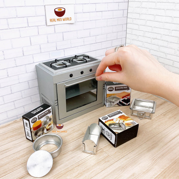 Tiny Baking Set  Miniature REAL Cooking & Baking 2in1 Oven Stove Set –  Real Mini World