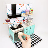 mini real working oven Mini 2in1 REAL Baking & Cooking Kitchen Set 90s Tosca Retro | Real Mini Word | Tiny Food Cooking