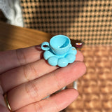 Miniature Korean Cloud Coffee Mug Coaster Set BLUE | Mini Cooking Shop