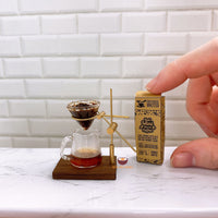 Real working miniature coffee drip maker: mini cooking coffee brewing | Real Mini World