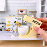 Miniature Baking REAl 2in1 Mixer ( Flat Beater + Dough Hook ) in Yellow | mini cooking and baking store