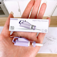 Miniature Real Vacuum Cleaner Pastel Purple | Mini Cooking Shop
