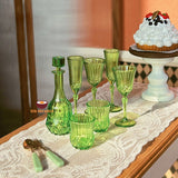 Miniature Wine Champagne Glass Bottle Set GREEN| Mini Food Cooking Shop