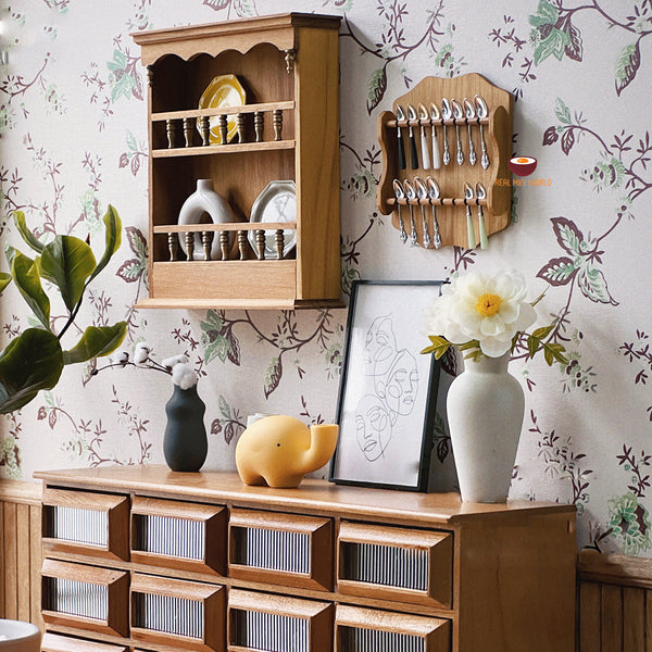 Miniature Spoon Display Wall Rack 1:6 | Mini Cooking Kitchen Shop ...