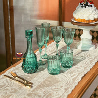 Miniature Wine Champagne Glass Bottle Set TOSCA  | Mini Food Cooking Shop