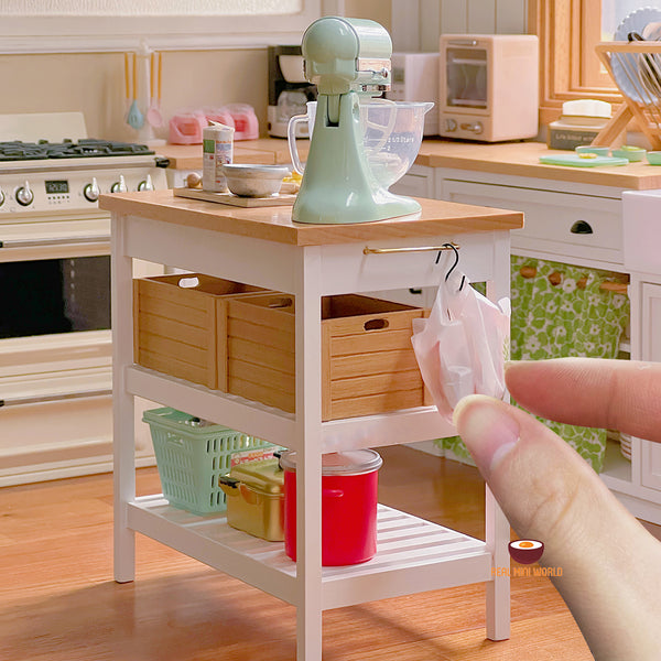 Miniature Cooking 1:6 Kitchen Island Table | Mini Cooking Shop