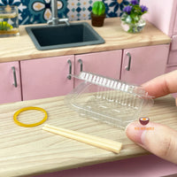 Miniature Cooking Food Box Container for Takeaway Set | Mini Cooking Set