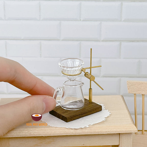 Mini Drip Real working miniature coffee drip maker: mini cooking coffee brewing ...