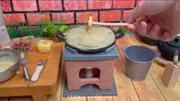 Miniature Cooking Iron Crepe pan : cook real mini food | Real Mini World | Mini Kitchen set
