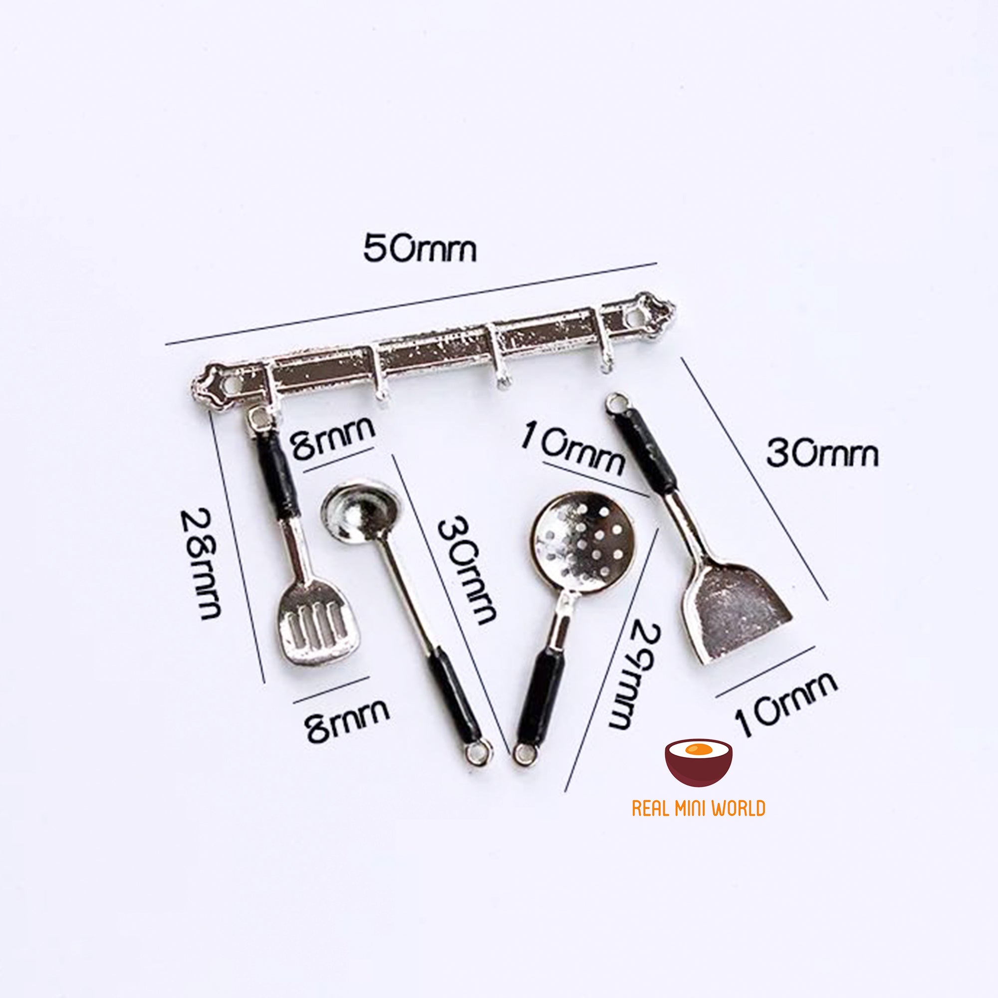 Miniature Cooking Utensils 1:12 miniature metal cookware set of 4 pcs ...