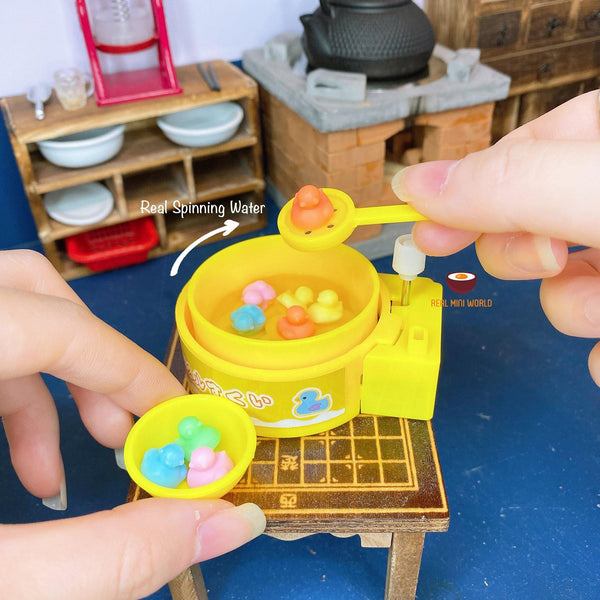 miniature duck scooping vintage toy real woking miniature