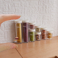 Miniature Cooking food spice storage container for miniature kitchen store tiny food