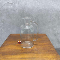 Miniature super fine glass milk water pitcher jug for tiny real cooking