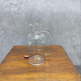 Miniature super fine glass milk water pitcher jug for tiny real cooking