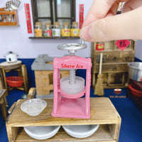 Miniature Cooking Shaved Ice Machine (Pink) : can shave real ice | Real Mini World | mini real kitchen