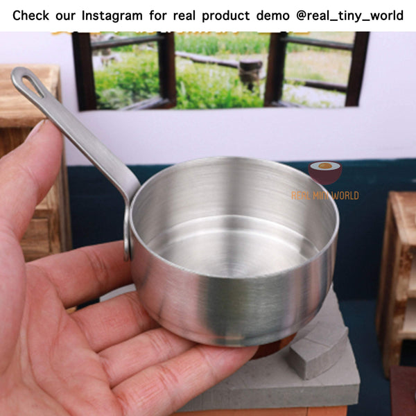Miniature Cooking Iron Wok Pan : cook real mini food