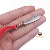 REAL SHARP miniature steel sword broadsword knife action figure self protection gear