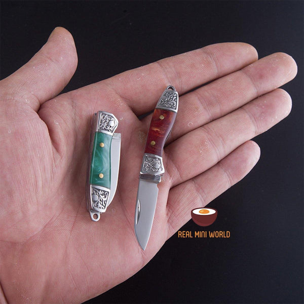REAL SHARP miniature steel folding knife self protection gear