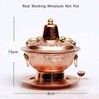 dollhouse holl douse miniature hotpot mini hot pot stove mini food