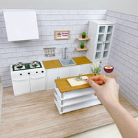 miniature real cooking stove kitchen set | cook mini food