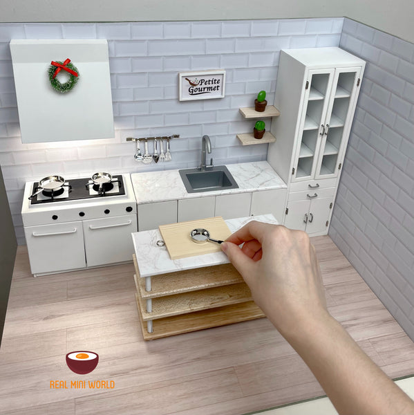 Miniature REAL COOKING kitchen set (real stove, sink, cookwares) – Real ...