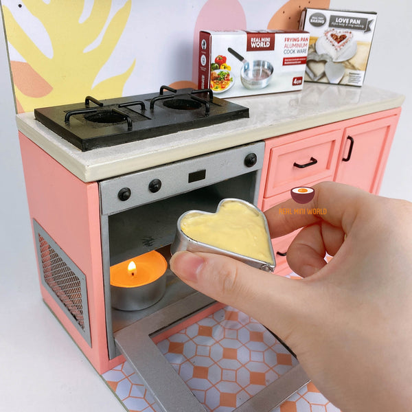 Tiny Baking Set  Miniature REAL Cooking & Baking 2in1 Oven Stove Set – Real  Mini World