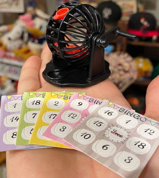 real working functioning miniature bingo toy game 