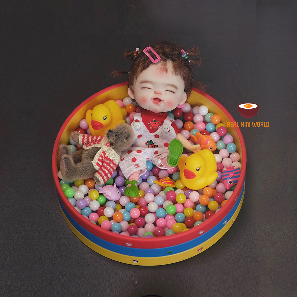 REAL playable working miniature pool sand water ball play set | 1:12 d ...
