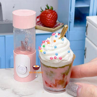 Miniature real juicer blender pastel pink : make real mini juice