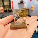 Real working miniature coffee drip maker : mini cooking coffee brewing
