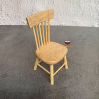 Miniature dollhouse dining table and chair