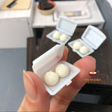 Miniature REAL fast food disposable box: for real tiny cooking kitchen