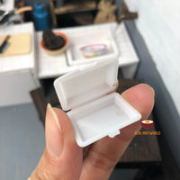 Miniature REAL fast food disposable box: for real tiny cooking kitchen