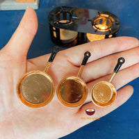 1:12 Miniature real cooking pan set : cook real mini food - Real Mini World