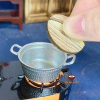 1:12 Miniature candle tiny cooking stove : cook real mini food