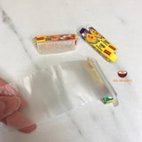 REAL COOKING miniature aluminium foil, flat top food bag, non stick baking paper roll set 1:12