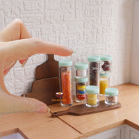 Miniature Cooking food spice storage container for miniature kitchen