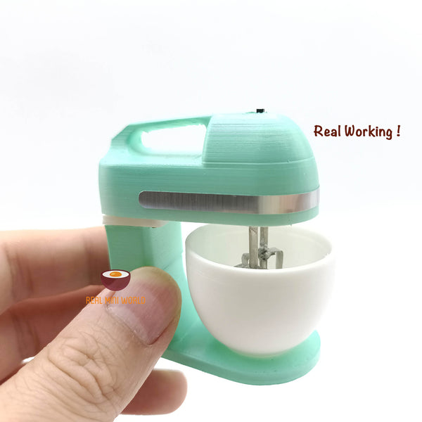 Miniature Baking Real Working 2in1 Hand & Stand Mixer Black