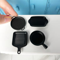 Mini REAL Baking Oven Steak Pan and Tray Set | Miniature Baking Set