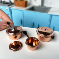 Miniature Cooking Pan With Lid: cook tiny food | Real Mini World