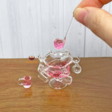 1:12 Miniature Signature  Glass Punch Bowl  Set 8pcs