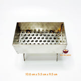 Miniature charcoal grill stove set (stainless steel) : mini cooking real skewers food