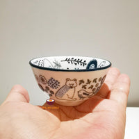 REAL COOKING miniature ceramic bear bowl: cook mini food
