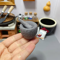 Miniature Mortar and Pestle Set : cook real mini food