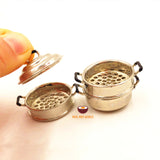 Mini REAL Cooking 1:12 Steamer Pot | Mini Cooking Utensils Store