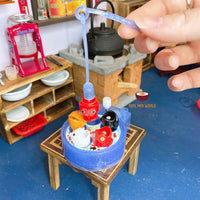 REAL spinning Miniature fishing vintage toy Gachapon